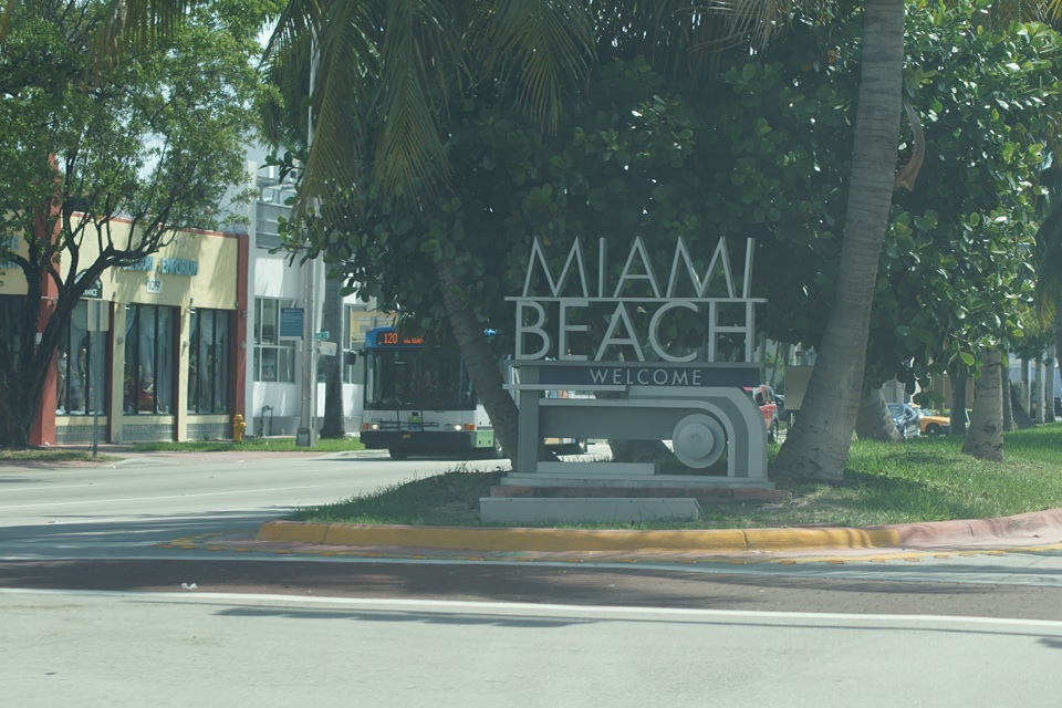 "Ortsschild" Miami Beach