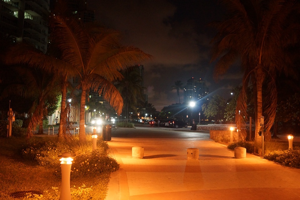 South Beach bei Nacht